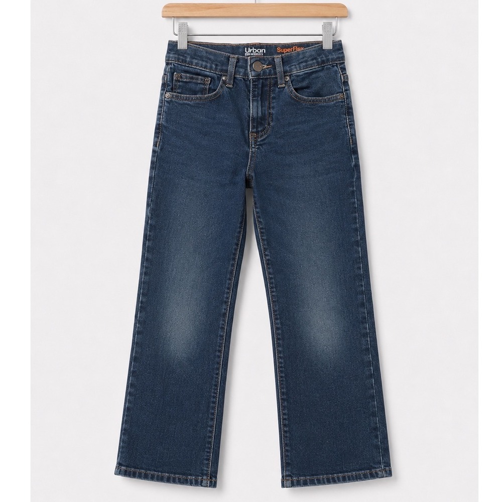 Urban Pipeline Boys SuperFlex Straight Leg Jeans Dark Wash Denim Size 10